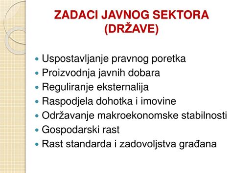 Ppt Predavanje Restrukturiranje Javnog Sektora Kao Pretpostavka