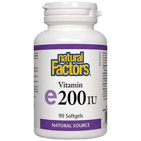 Natural Factors Vitamin E D Alpha Tocopherol