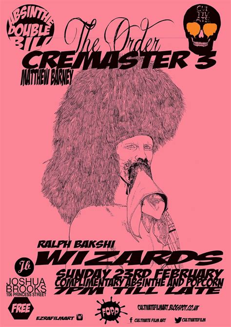 CULTIVATE FILM ART: THE CREMASTER CYCLE AND WIZARD