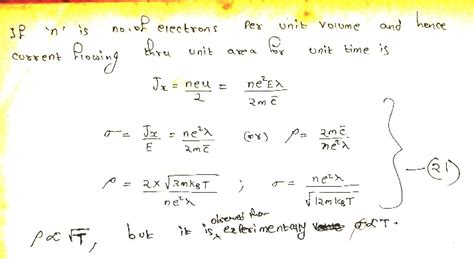 Conceptual Physics Lorentz Drude Theory Of Electric Conductivity