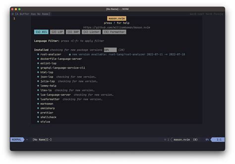 Williamboman Mason Nvim Neovim Plugin Developers Using Mason Nvim