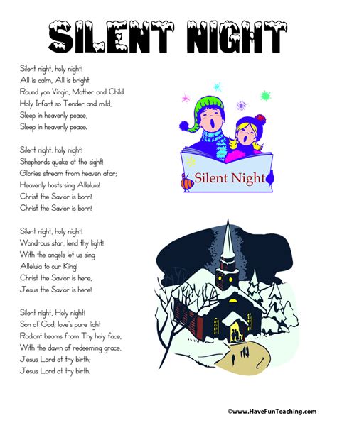 Silent Night Lyrics - Have Fun Teaching