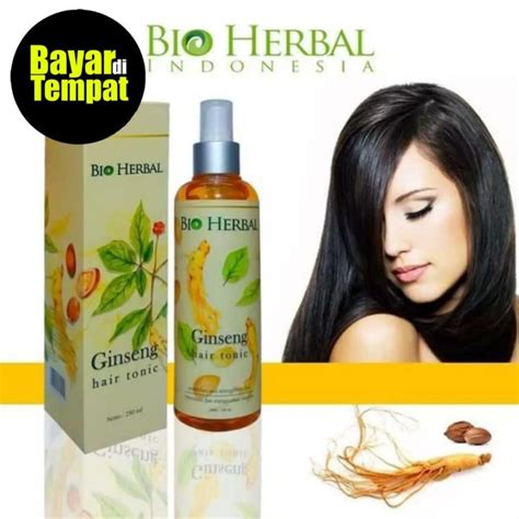 Jual Bio Herbal Ginseng Shampoo Hair Tonic Hair Serum Original