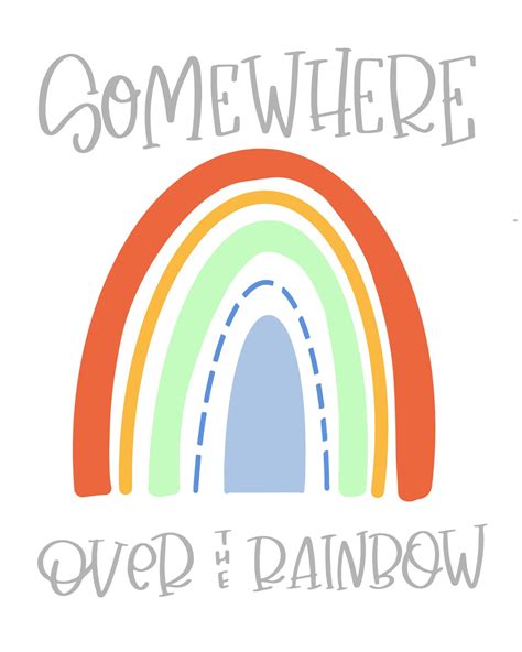 Somewhere Over the Rainbow Art - Etsy