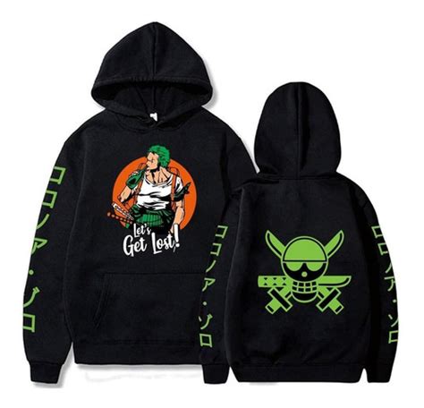 Hombre Masculino Anime One Piece Roronoa Zoro Sudaderas Casu Cuotas