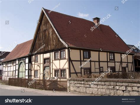 Old Half-Timbered House In Germany Stock Photo 74026531 : Shutterstock