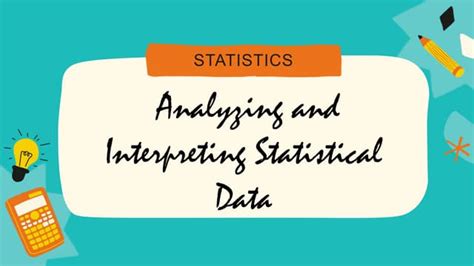 Analysis And Interpreting Statistical Data 1 Pptx