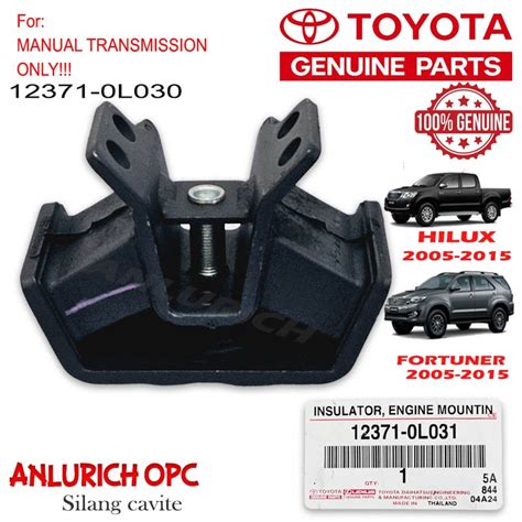 Transmission Support Toyota Fortuner Hilux 1KD 2KD 2005 2015 12371