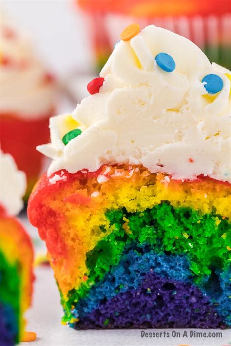 Rainbow Cupcakes Easy Rainbow Cupcakes Recipe