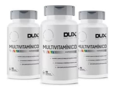 3x Multivitamínico 90 Cápsulas Dux Nutrition Frete grátis