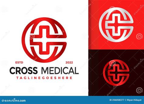 Letra C Logotipo De La Cruz Médica Diseño Marca De Identidad Logotipos