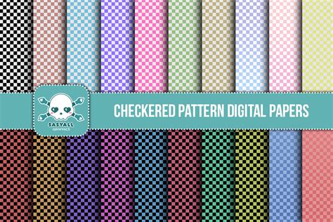 Checkered Pattern Digital Papers Graphic By Sasyall Graphics · Creative