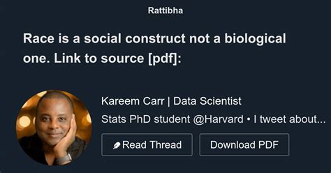 Race Is A Social Construct Not A Biological One Thread From Kareem