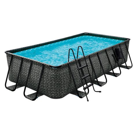 Funsicle Oasis Designer 16' x 8' x 42" Rectangular Above Ground
