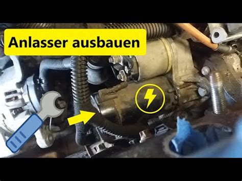 Anlasser Starter Ausbauen Opel Corsa C D Meriva Combo B Tigra