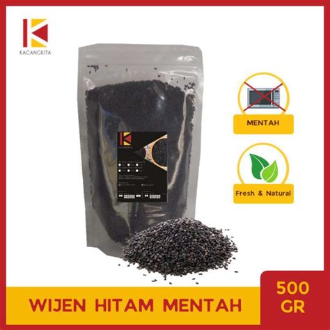 Jual Biji Wijen Hitam Mentah Raw Black Sesame Seed 500gr Di Seller