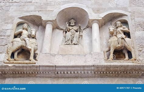 Protome Cathedral Bisceglie (Apulia) Italy Stock Image - Image of bisceglie, locations: 40971787