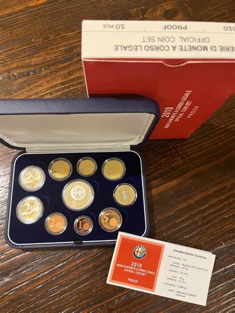 Italy Proof Set Alpha Romeo Incl Euro Cavour Euro In