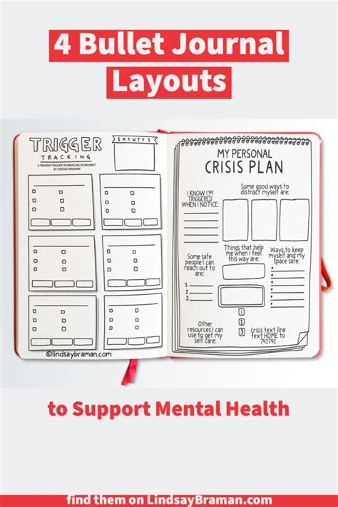 Bullet Journal Layouts To Support Mental Health Lindsaybraman