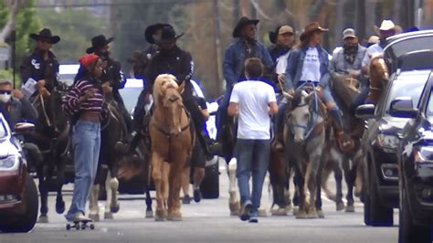 Compton Cowboys Ride to Drop Off Ballots and Encourage Voting – NBC Los Angeles