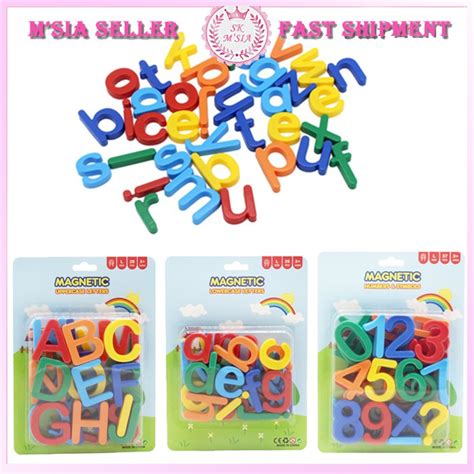 Magnetic Colourful Alphabets Letters And Numbers Fridge And Whiteboard