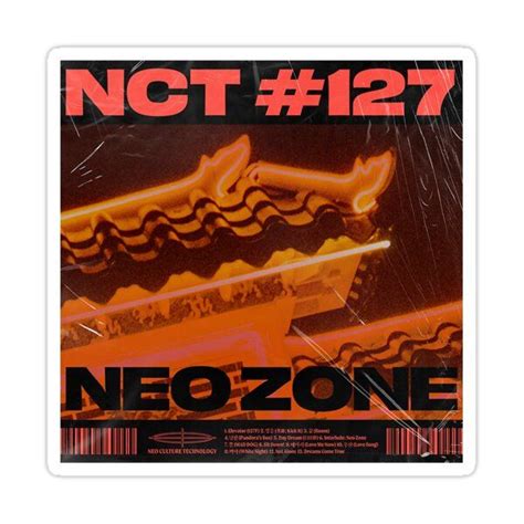 Nct 127 Neo Zone Album Cover Sticker By Martace Nct Album Nct Nct 127