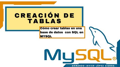 Crear Tablas En Mysql Con Sql Desde Cero Primera Parte Video