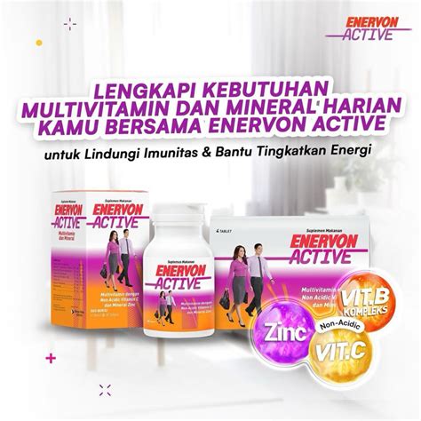 Jual Enervon Active Strip 4 Tablet Shopee Indonesia