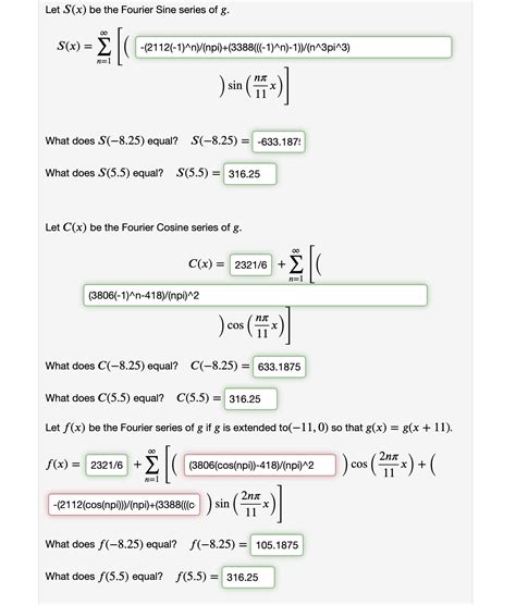 Solved Let S X Be The Fourier Sine Series Of G Chegg