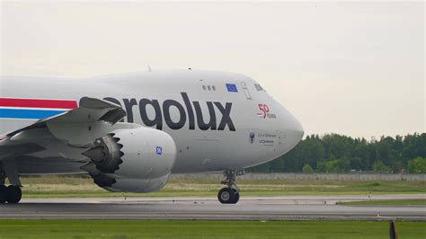 Cargolux Boeing 747 airfreighter turning on the taxiway. 10364865 Stock ...