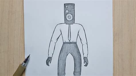 Speaker Man Drawing Easy