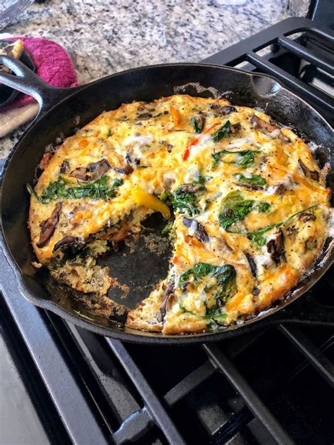 Mushroom Spinach Frittata Recipe