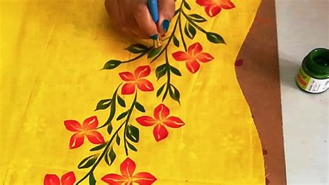 Free Hand Fabric Painting Designs For Suits