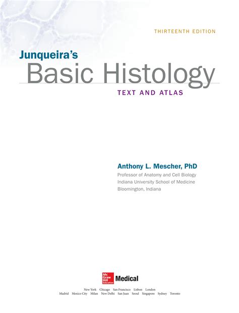 Solution Junqueiras Basic Histology Text And Atlas 13th Medipicture