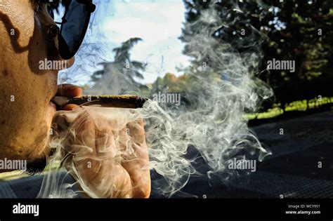 One Man Smoking Joint Hi Res Stock Photography And Images Alamy