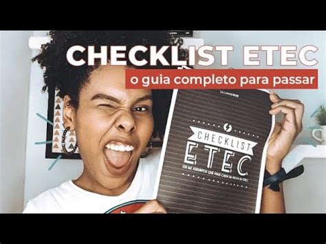 Vestibulinho Etec I Guia Completo Checklist Gr Tis Do Que