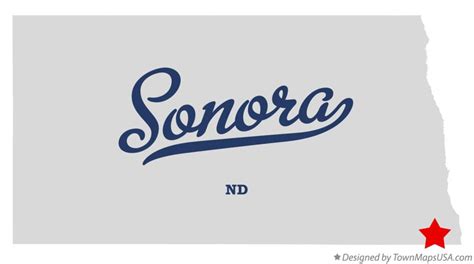 Map Of Sonora Nd North Dakota