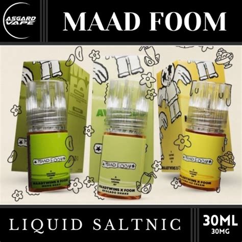 Jual Maad Foom Liquid Saltnic Fruity 30ml 30MG Shopee Indonesia