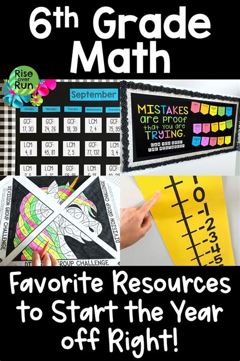 6th Grade Math Classroom Decorations and Back to School Ideas — Rise ...