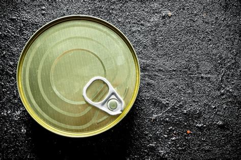 premium photo closed tin   canned food