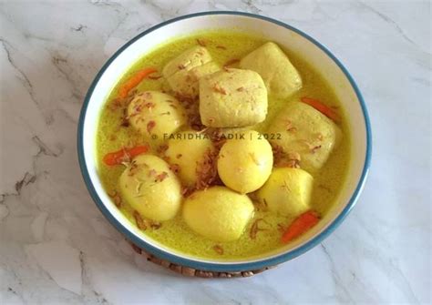 Resep Opor Telur Tahu Oleh Faridha Sadik Cookpad