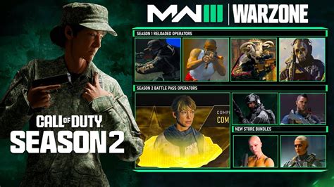 New Mw3 Operators Leaked Season 2 Battle Pass And Free Rewards Soap