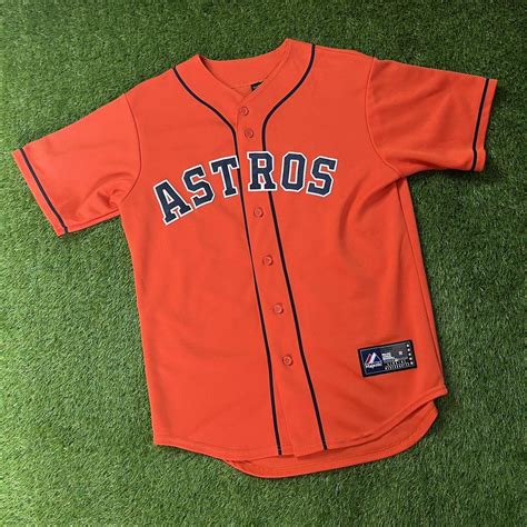 Houston Astros Majestic Mlb Baseball Jersey Size Depop