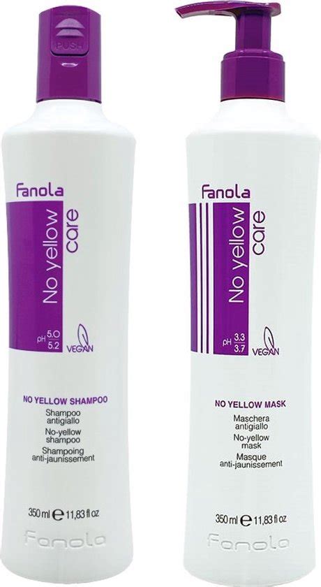 Fanola No Yellow Shampoo Masker Set Ml Bol