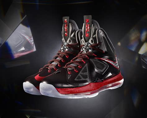 First Look At Nike Lebron X Black Silver Red Finally Nike