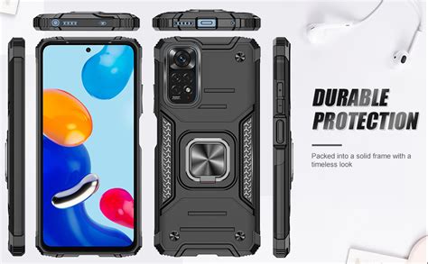 Leyi Rugged Armor Für Xiaomi Redmi Note 11 Note 11s Hülle Mit 2panzerfolie Militärischer