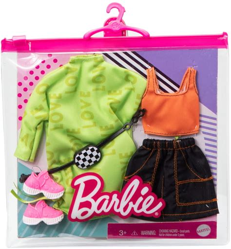 Barbie Outfits Zestaw Modne Ubrania I Akcesoria Dla Lalki Mattel