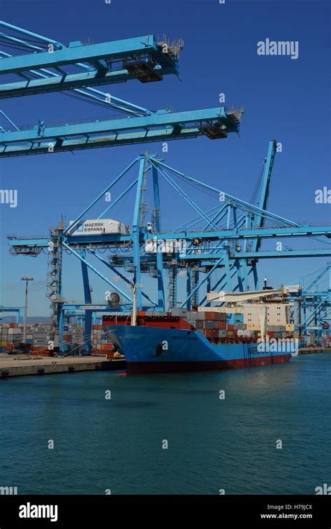 Spain, Algeciras, Container Port Stock Photo - Alamy