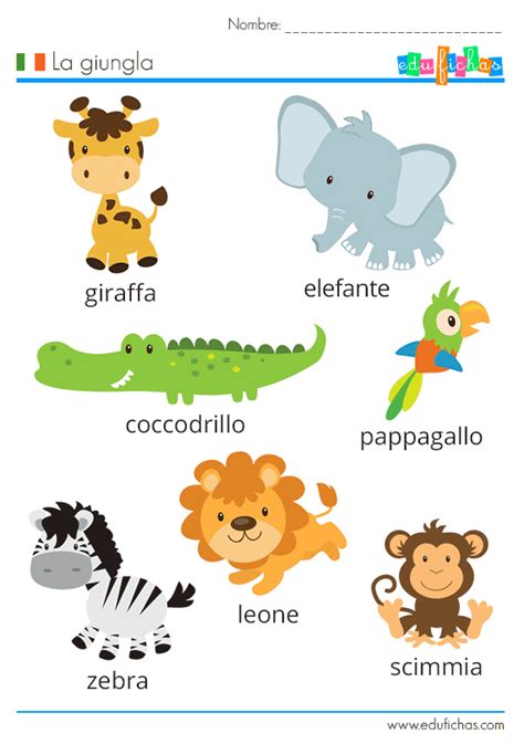 Fichas De Italiano Para Niños Aprender Italiano Descarga Gratis