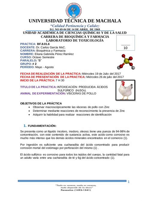 Pdf Practica De Intozicacion Por Acido Sulfurico Dokumen Tips